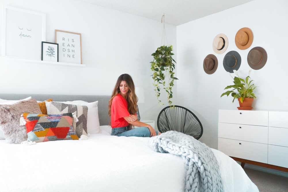 Our New Bedroom Furniture with Feather featured by popular San Francisco life and style blogger, The Girl in The Yellow Dress