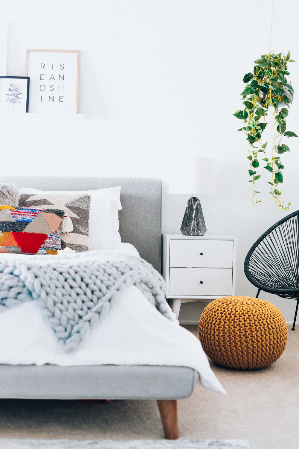 Our New Bedroom Furniture with Feather featured by popular San Francisco life and style blogger, The Girl in The Yellow Dress