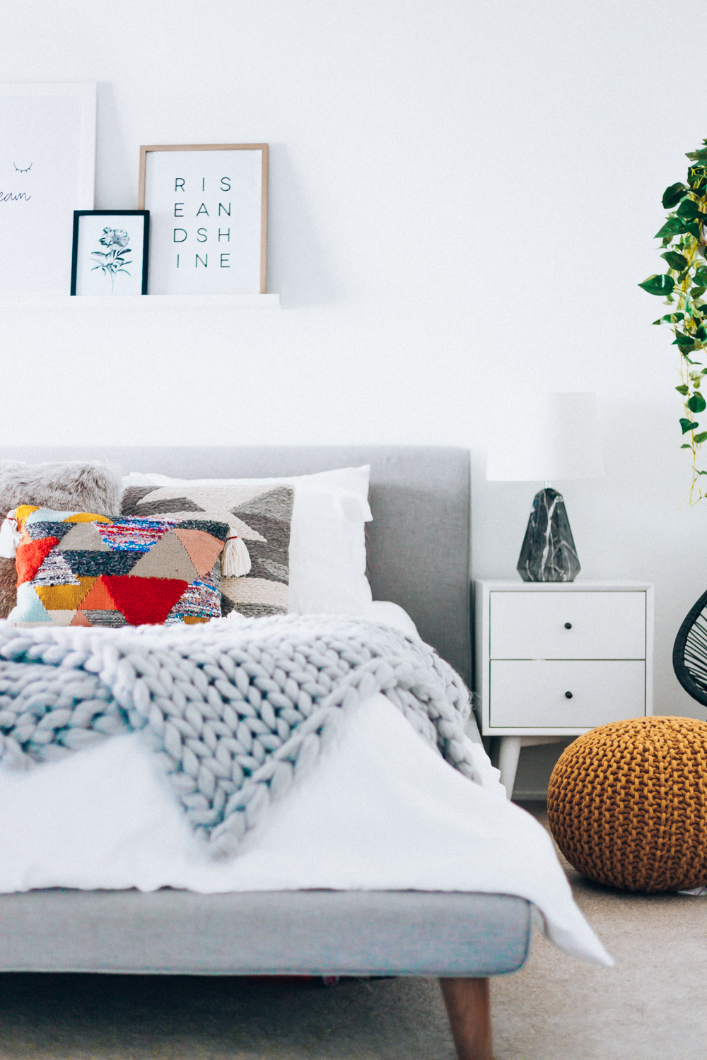 Our New Bedroom Furniture with Feather featured by popular San Francisco life and style blogger, The Girl in The Yellow Dress