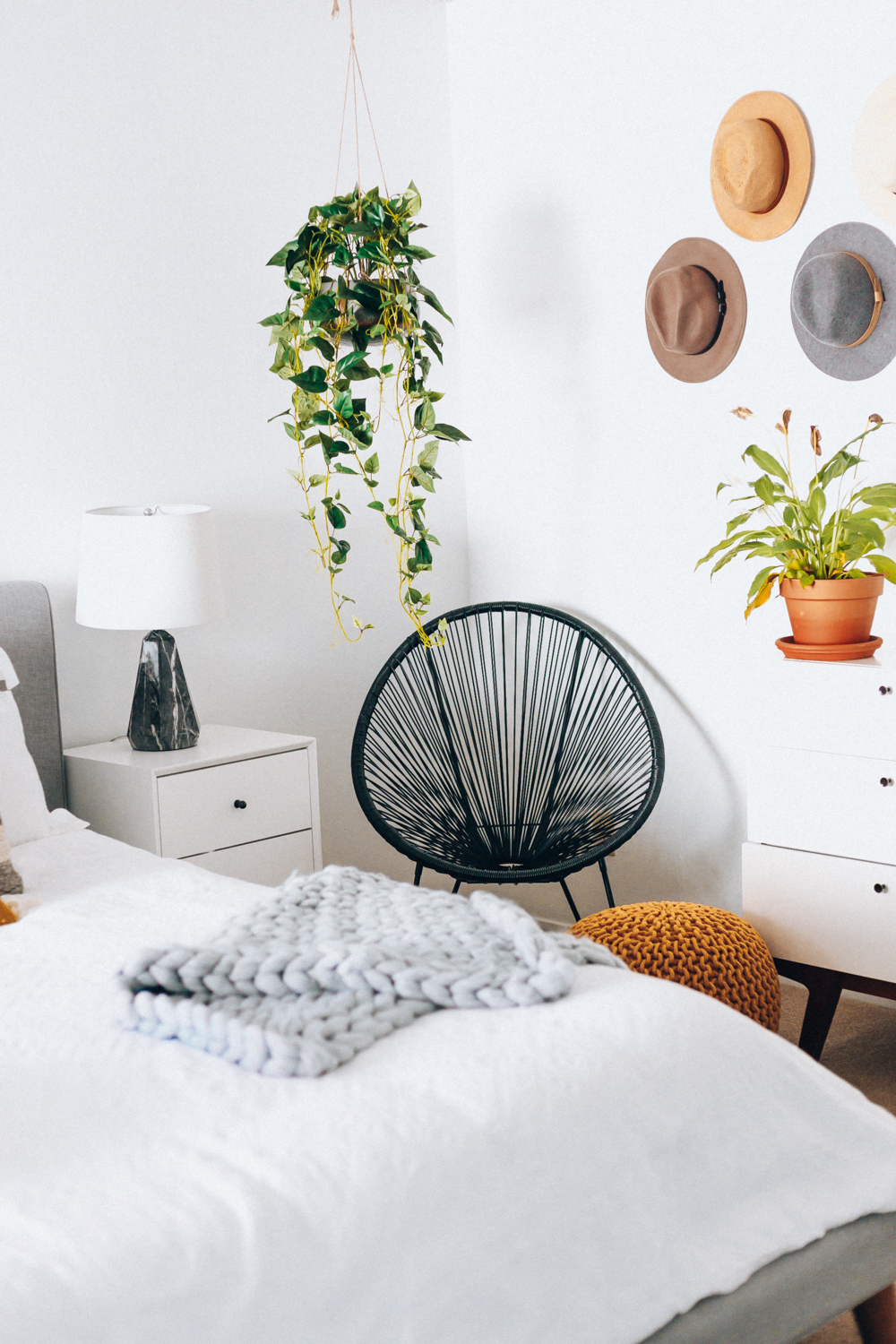 Our New Bedroom Furniture with Feather featured by popular San Francisco life and style blogger, The Girl in The Yellow Dress