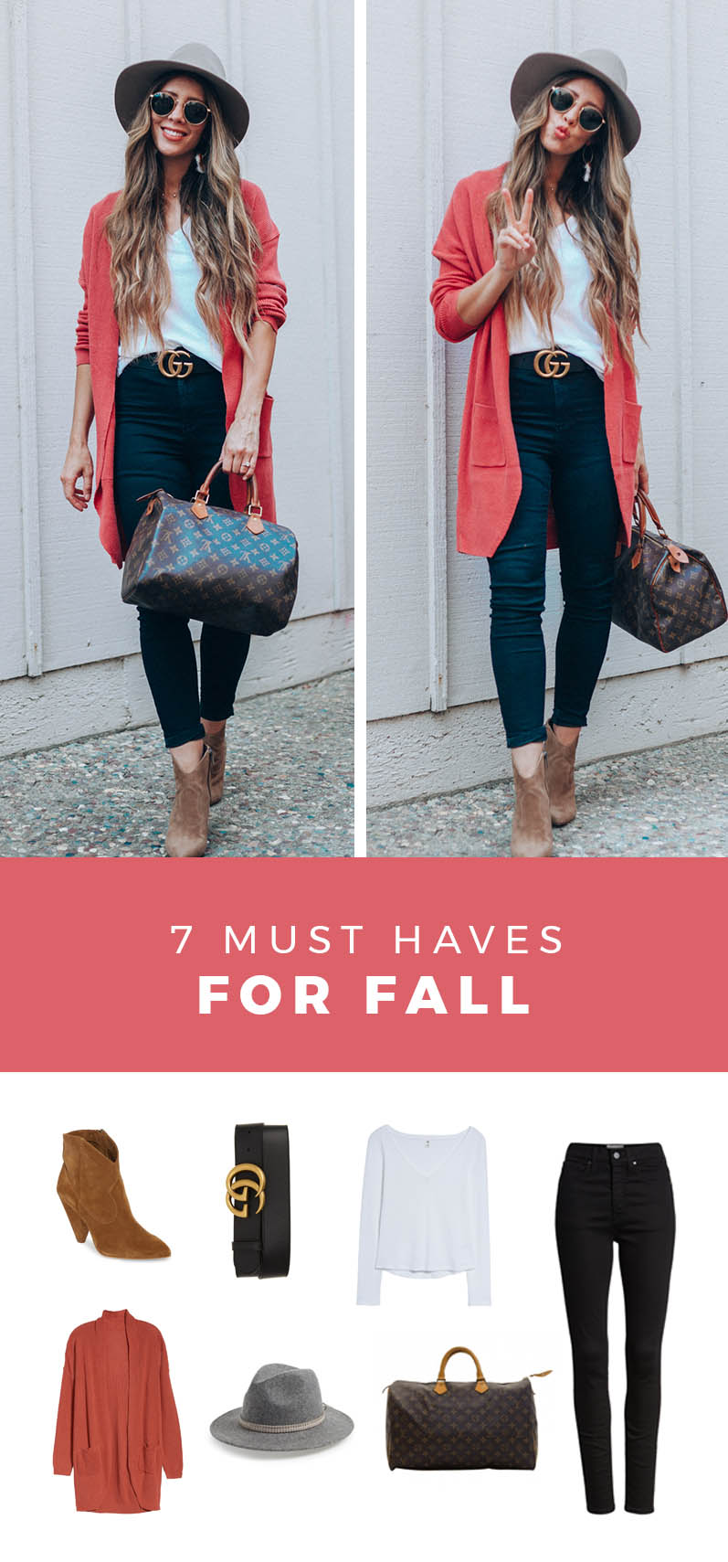 7 Fall Essentials featured by popular San Diego fashion blogger, The Girl in The Yellow Dress