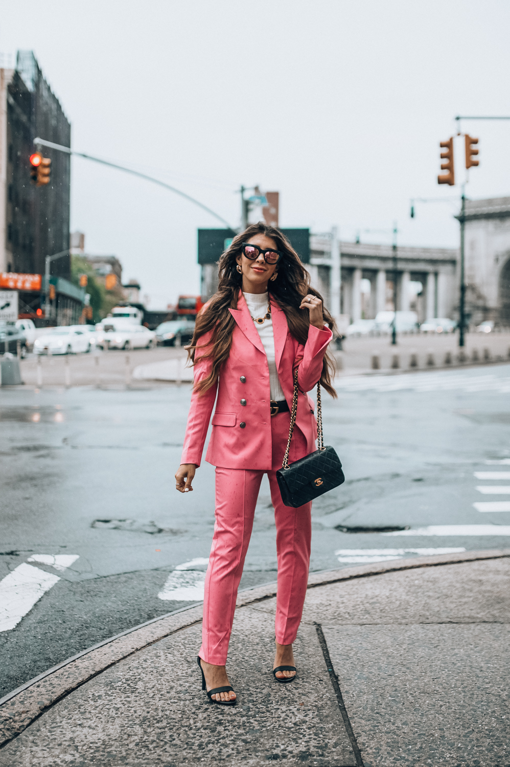 New York Fashion Week Trends: Pink outfits featured by popular San Francisco fashion blogger, The Girl in The Yellow Dress