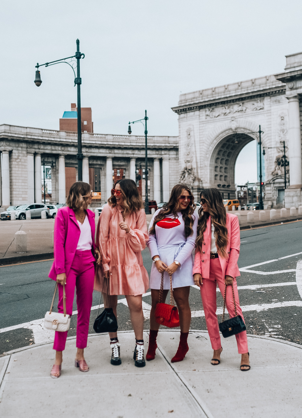 New York Fashion Week Trends: Pink outfits featured by popular San Francisco fashion blogger, The Girl in The Yellow Dress