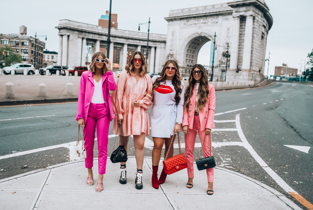 New York Fashion Week Trends: Pink outfits featured by popular San Francisco fashion blogger, The Girl in The Yellow Dress