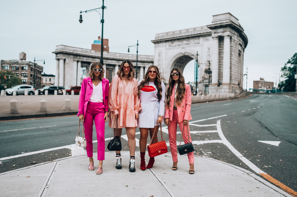 New York Fashion Week Trends: Pink outfits featured by popular San Francisco fashion blogger, The Girl in The Yellow Dress