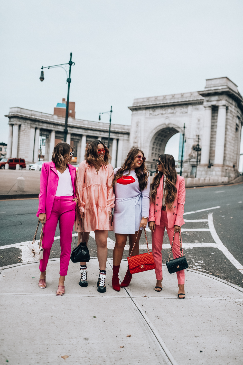 New York Fashion Week Trends: Pink outfits featured by popular San Francisco fashion blogger, The Girl in The Yellow Dress