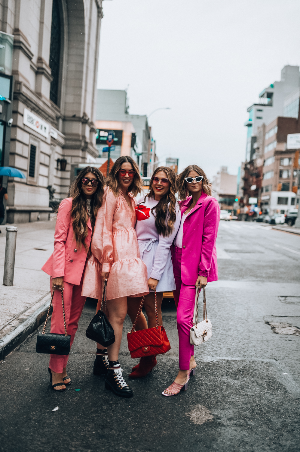 New York Fashion Week Trends: Pink outfits featured by popular San Francisco fashion blogger, The Girl in The Yellow Dress