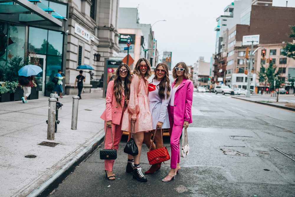 New York Fashion Week Trends: Pink outfits featured by popular San Francisco fashion blogger, The Girl in The Yellow Dress