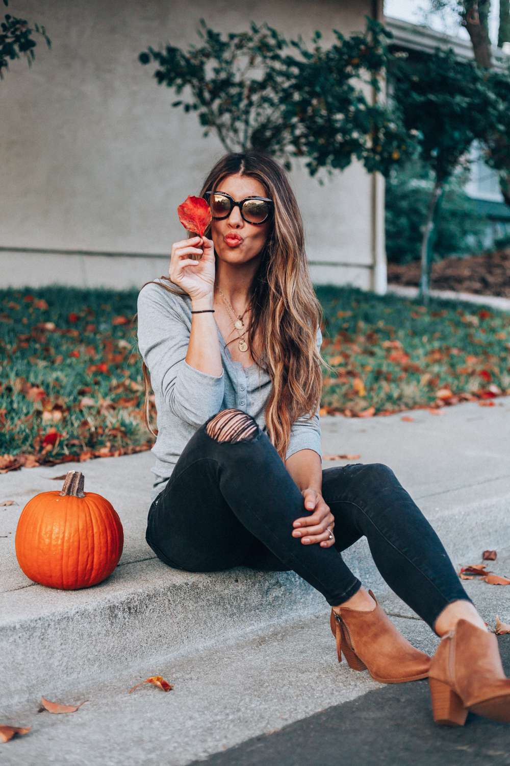 Cozy Casual Fall Outfit In Jackson Hole 🍁🏔