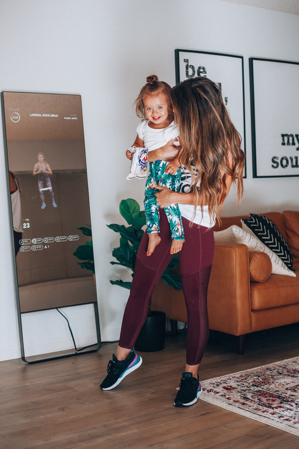 New Balance | Adidas | Mirror Workout: My Secret to Home Workouts with Kids featured by top San Francisco lifestyle blog The Girl in the Yellow Dress