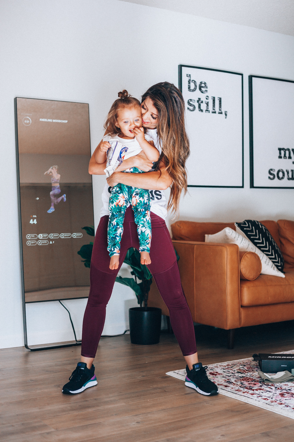 New Balance | Adidas | Mirror Workout: My Secret to Home Workouts with Kids featured by top San Francisco lifestyle blog The Girl in the Yellow Dress