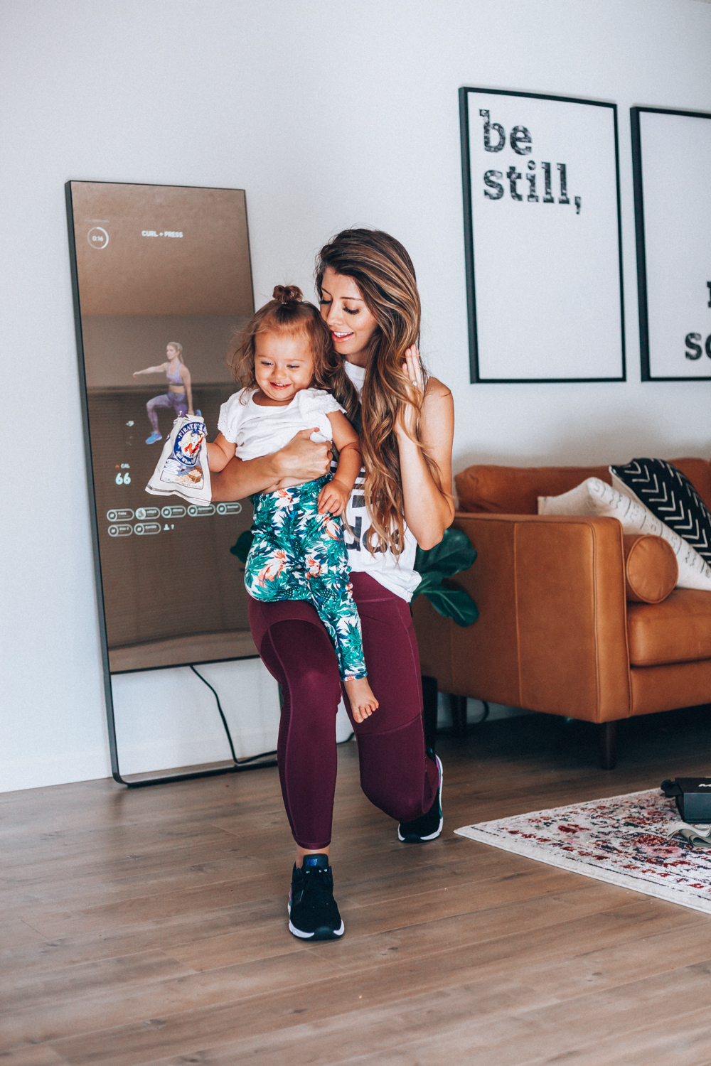 New Balance | Adidas | Mirror Workout: My Secret to Home Workouts with Kids featured by top San Francisco lifestyle blog The Girl in the Yellow Dress