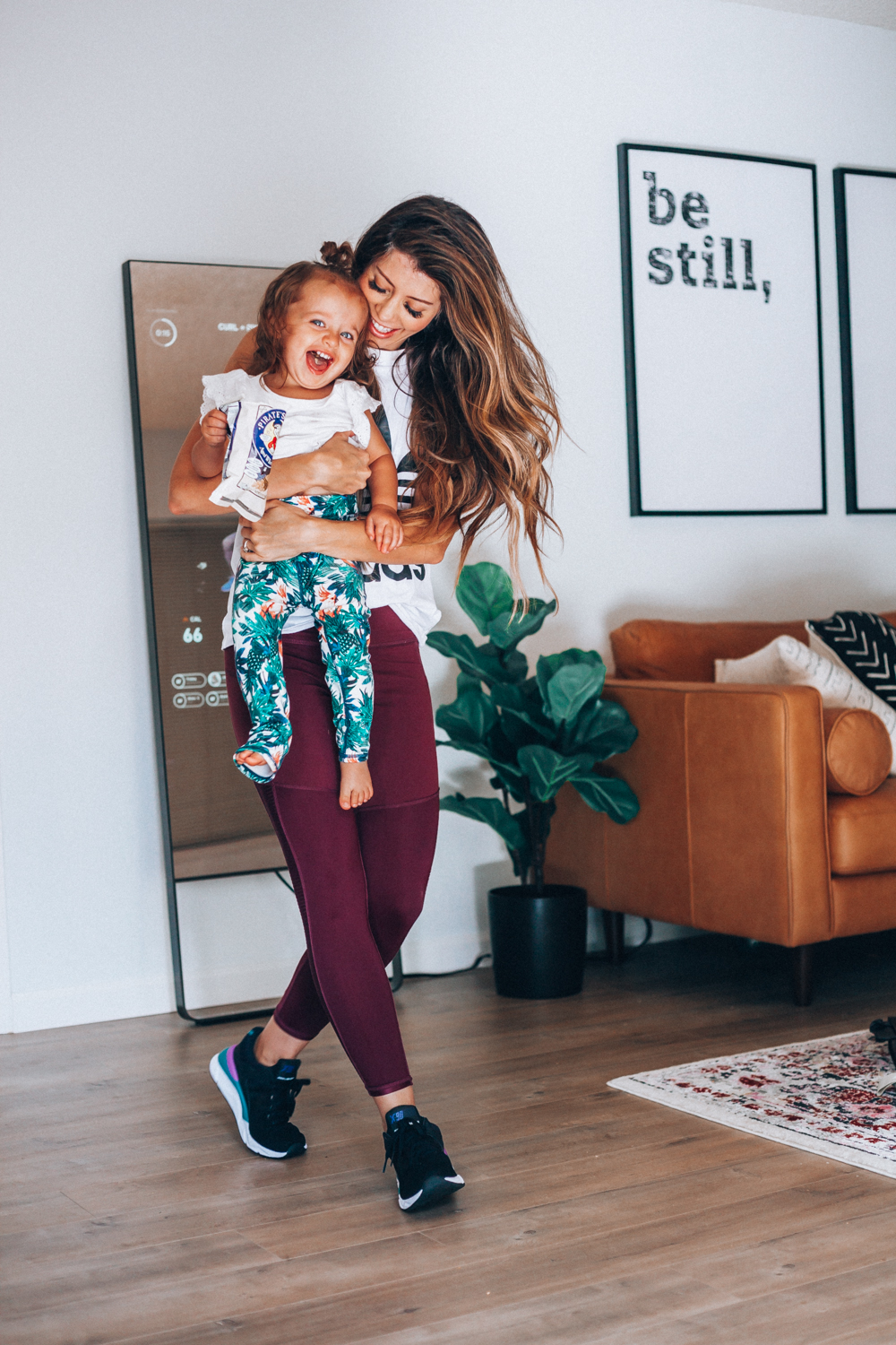 New Balance | Adidas | Mirror Workout: My Secret to Home Workouts with Kids featured by top San Francisco lifestyle blog The Girl in the Yellow Dress