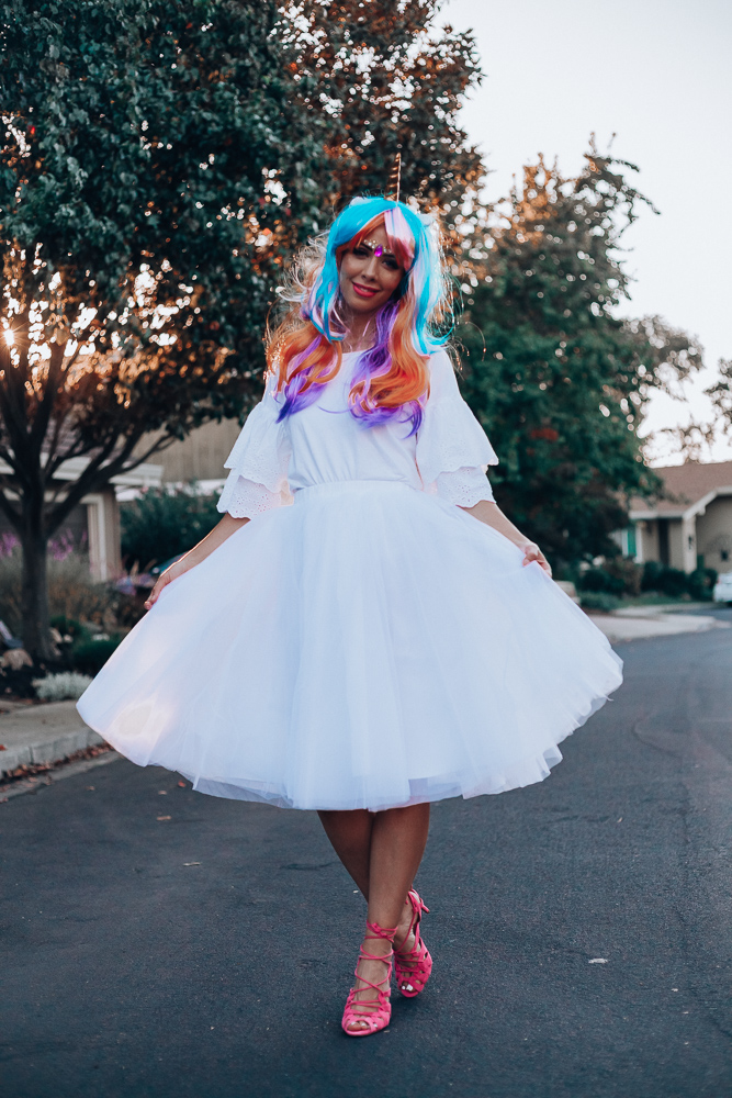 4 Creative Family Halloween Costumes featured by top San Francisco life and style blog, The Girl in the Yellow Dress: Unicorns