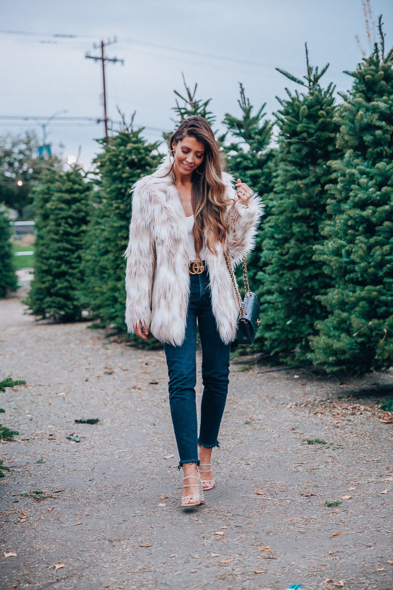 Revolve | Christmas | Green Monday Sales + My Favorite Faux Fur Coat featured by top San Francisco fashion blog The Girl in the Yellow Dress