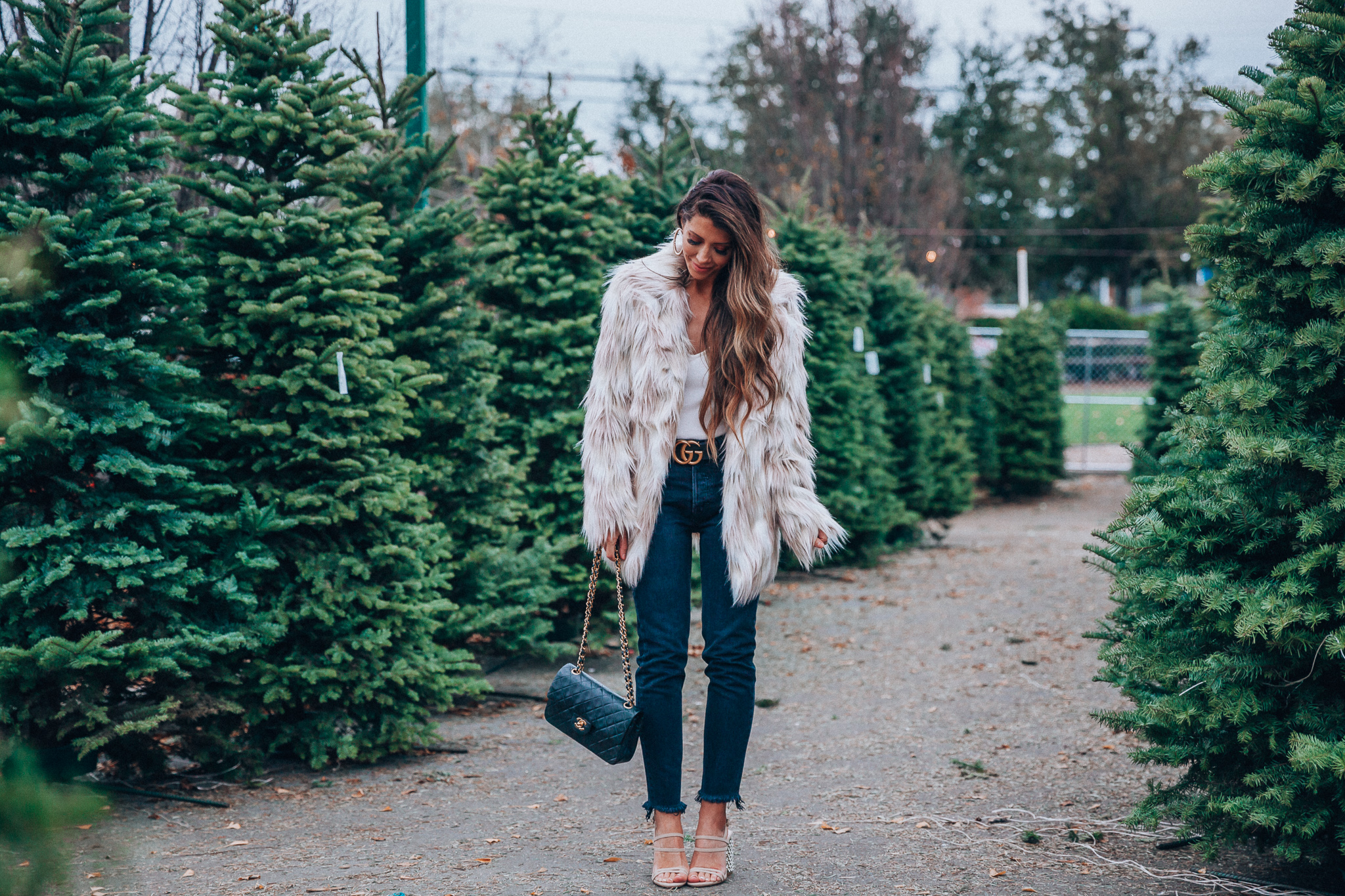 Revolve | Christmas | Green Monday Sales + My Favorite Faux Fur Coat featured by top San Francisco fashion blog The Girl in the Yellow Dress