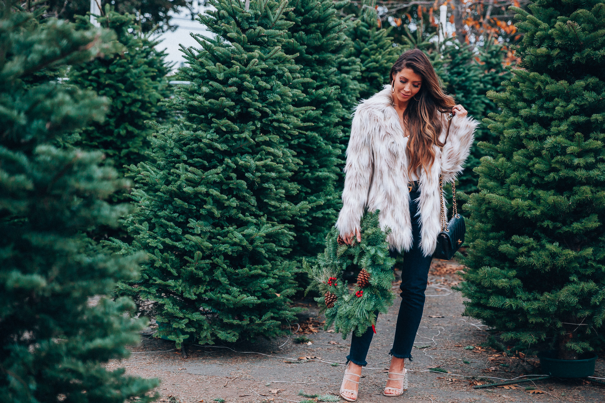 Revolve | Christmas | Green Monday Sales + My Favorite Faux Fur Coat featured by top San Francisco fashion blog The Girl in the Yellow Dress