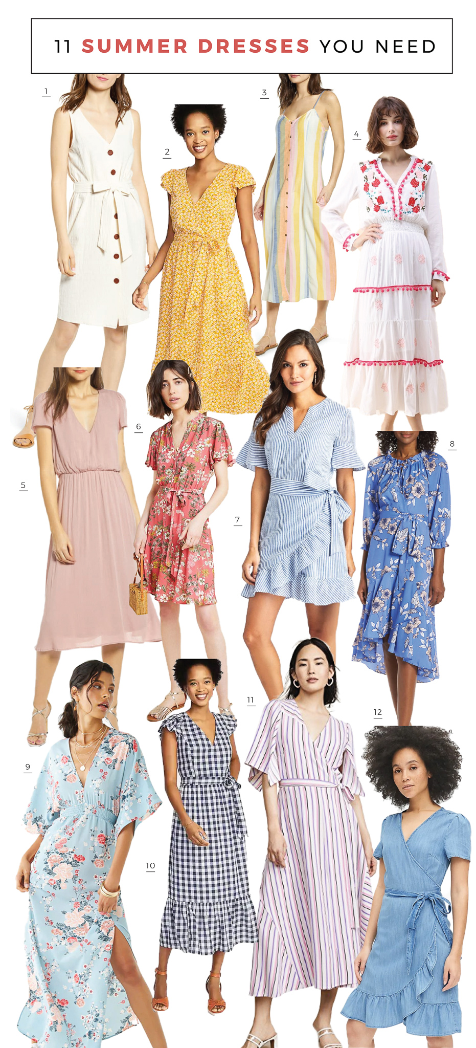 Cute Summer Dresses featured by top US fashion blog The Girl in the Yellow Dress