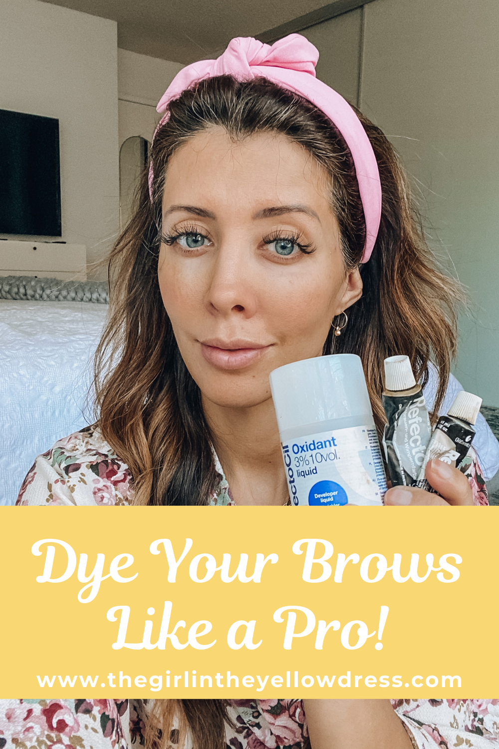 Dye your brows at home like a pro! www.thegirlintheyellowdress.com