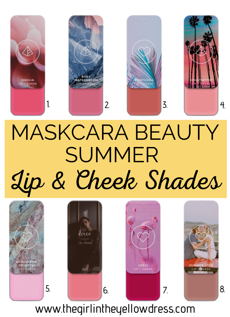 Maskcara Beauty lip & cheek shades for summer. www.thegirlintheyellowdress.com